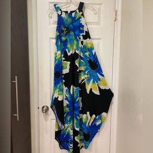 Maxi floral sleeveless dress NWOT